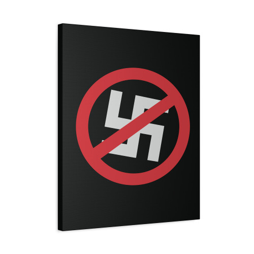 Anti Nazi Symbol Canvas Print Poster