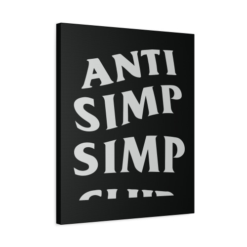 Anti Simp Simp Club Canvas Print Poster