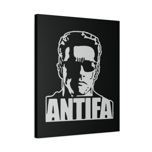 Antifa Man Sunglasses Canvas Print Poster