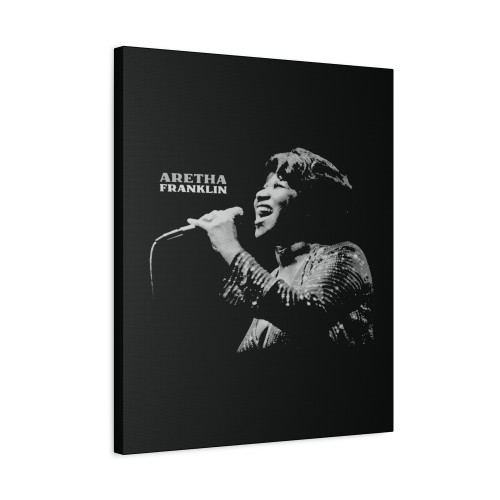 Aretha Franklin Queen Of Soul Jazz Legend Canvas Print Poster