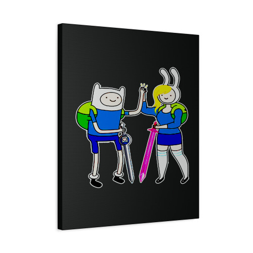 Adventure Time Finn And Fionna Canvas Print Poster