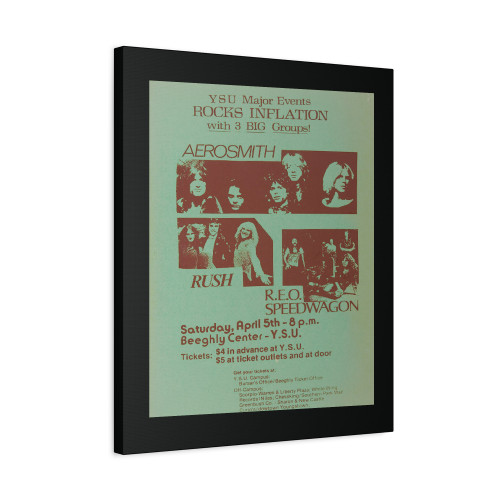 Aerosmith Rush R.E.O. Speedwagon Concert Canvas Print Poster