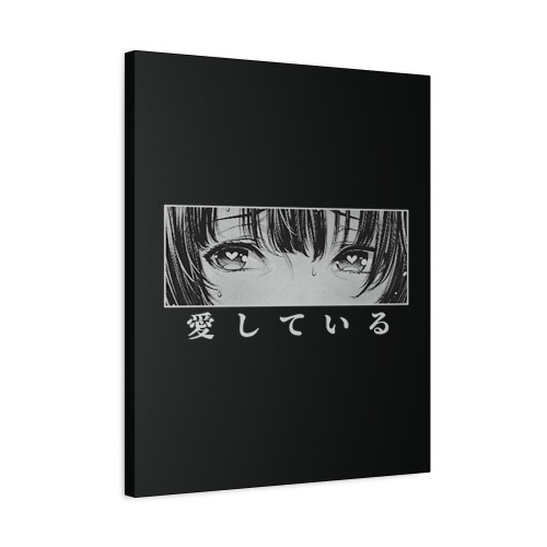 Ahegao Heart Eyes Manga Anime Canvas Print Poster