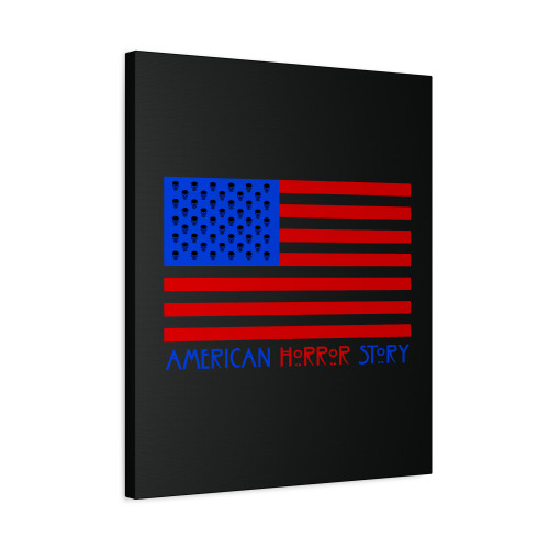 Ahs 1984 American Horror Story Usa Flag American Horror Story Usa Flag Canvas Print Poster