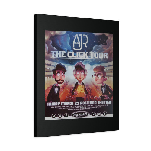 Ajr 2018 Gig Portland Oregon Concert Canvas Print Poster