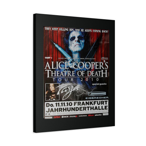 Alice Cooper Keep Killing Him Frankfurt 2010 Canvas Print Poster