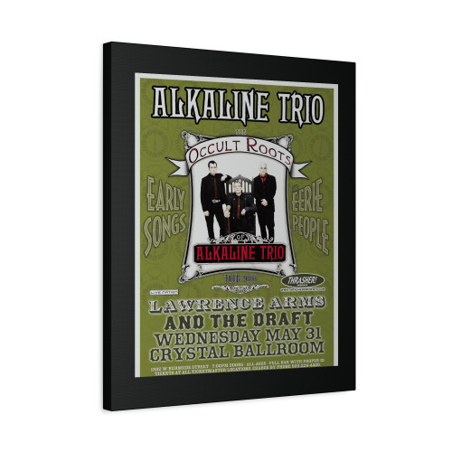 Alkaline Trio 2006 Gig Canvas Print Poster