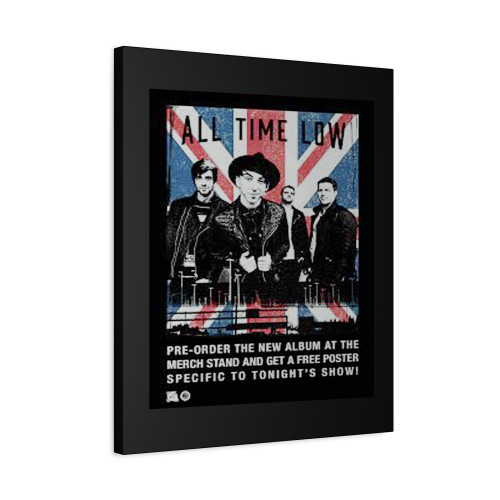 All Time Low Uk Flag Concert Show Canvas Print Poster