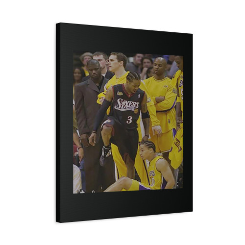 Allen Iverson Stepping Over Ty Lue Canvas Print Poster