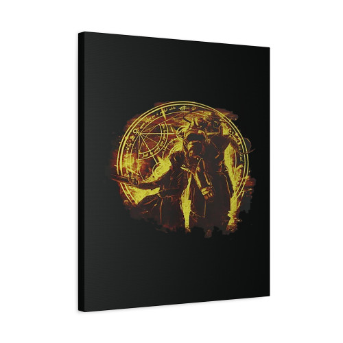 Alphonse And Edward Fullmetal Alchemist Anime Art Canvas Print Poster
