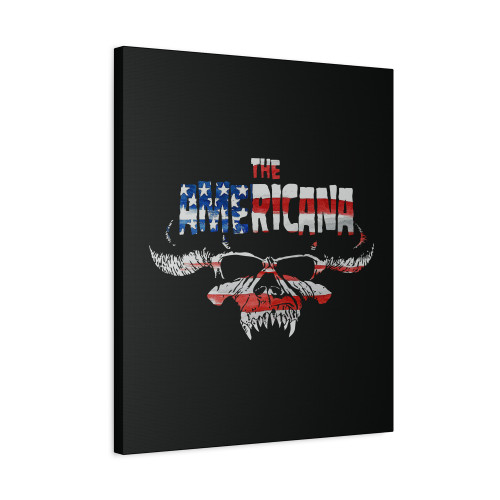 Americana Metal Usa Flag Canvas Print Poster