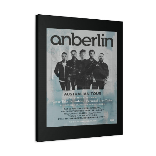 Anberlin Announce Australian Tour Canvas Print Poster