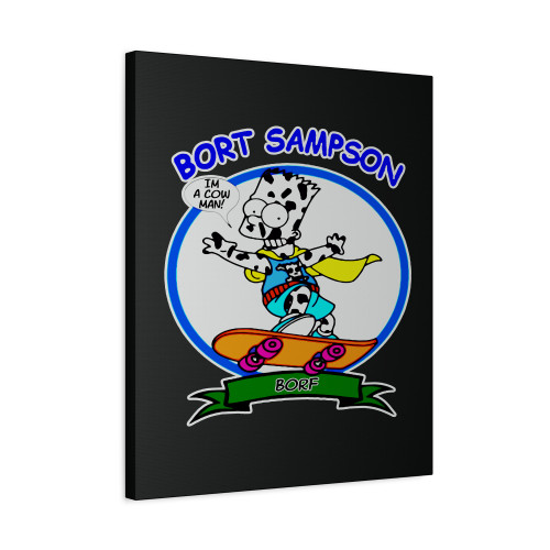 Andy Samberg Bort Sampson I Am A Cow Canvas Print Poster