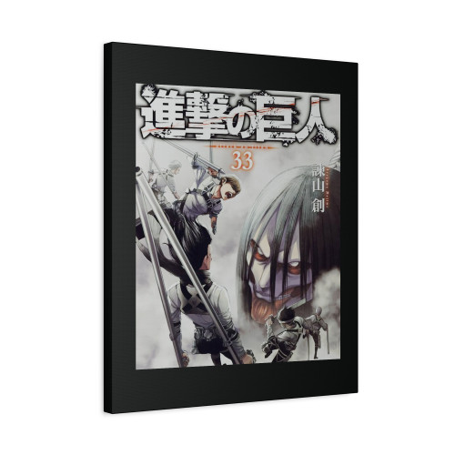 Attack On Titan Levi Mikasa Canvas Print Poster