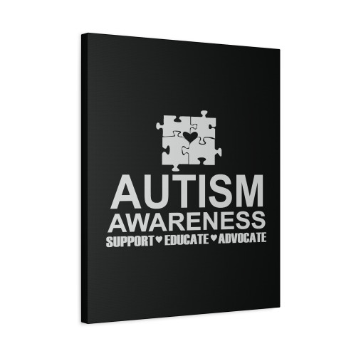 Autism Awareness Support Full Of Love Canvas Print Poster