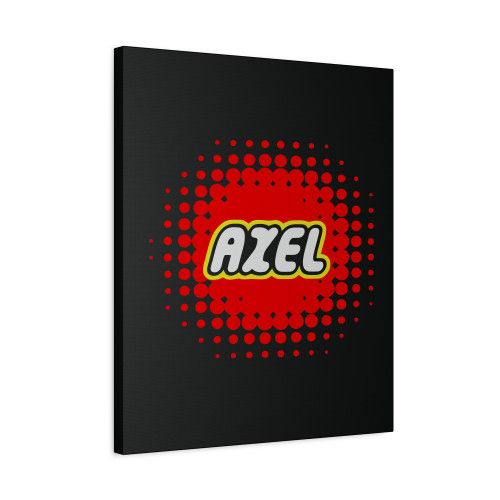 Axel Trending Bricks Personalize Canvas Print Poster