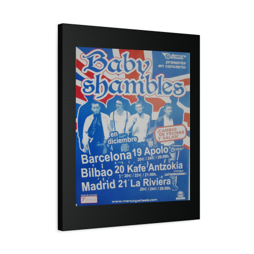 Baby Shambles 2007 Spain Tour Poster Pete Doherty The Libertines Canvas Print Poster