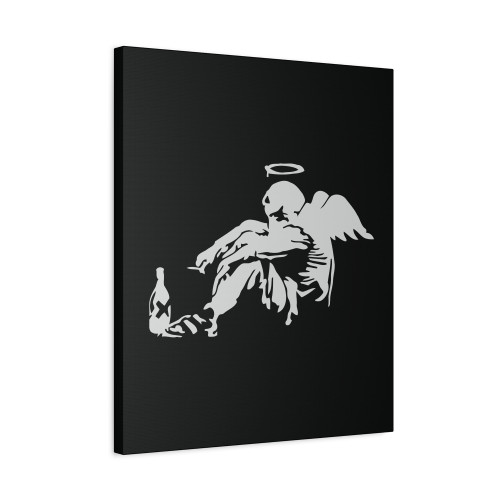 Banksy Fallen Angel 2  Canvas Print Poster