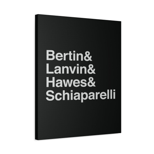 Bertin Lanvin Hawes And Schiaparelli Canvas Print Poster
