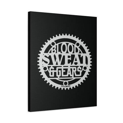 Blood Sweat And Gears Inverse Canvas Print Poster