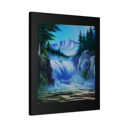 Bob Ross Spectacular Waterfall Canvas Print Poster