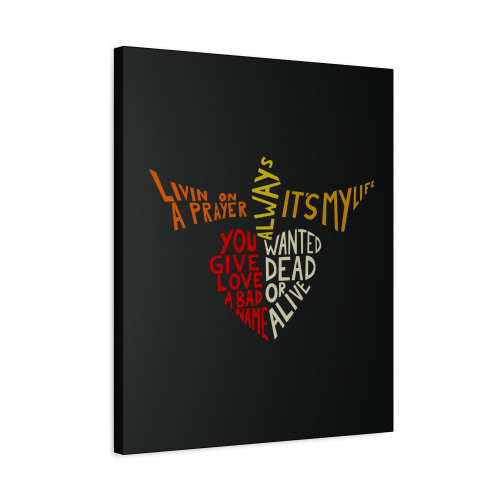 Bon Jovi Songs 2  Canvas Print Poster