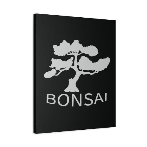 Bonsai Silhouette Canvas Print Poster