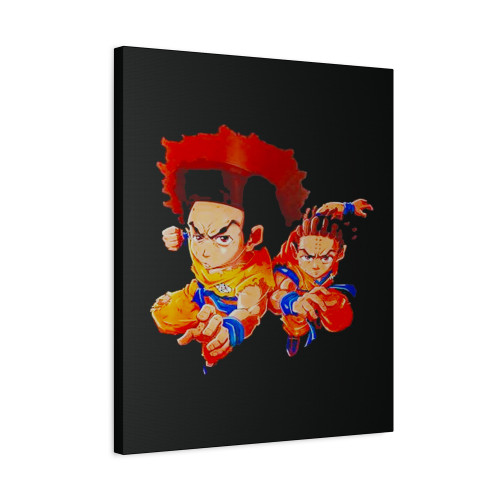 Boondock Riley Huey Black Cartoon Sitcom Dragon Canvas Print Poster