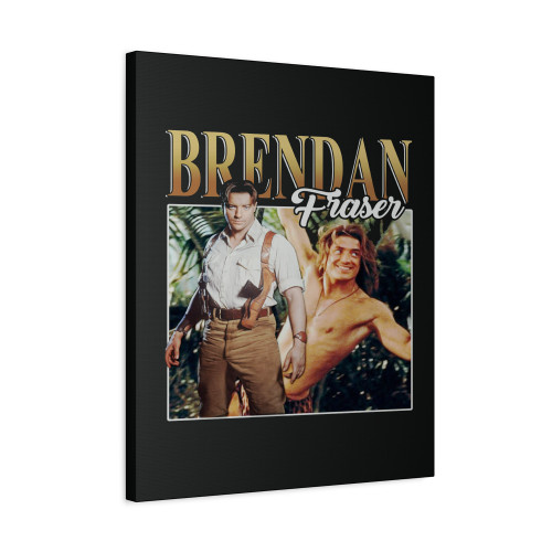 Brendan Fraser Homage Canvas Print Poster Brendan Fraser Homage Canvas Print Poster