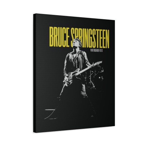 Bruce Springsteen Winterland Ballroom Guitar Canvas Print Poster
