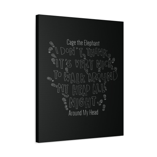 Cage The Elephant Around My Head Rock Music Canvas Print Poster