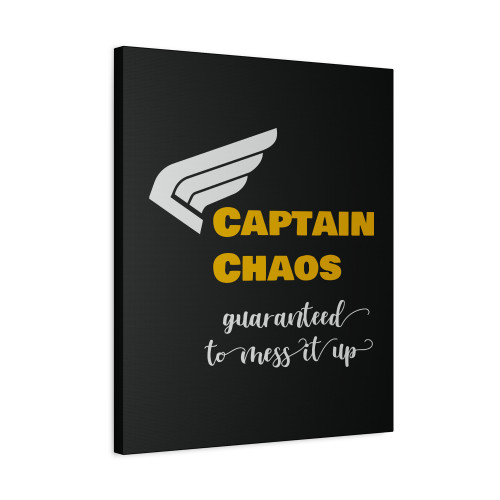 Captain Chaos Canvas Print Poster