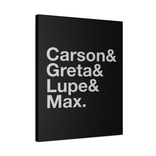Carson Greta Lupe Max Canvas Print Poster