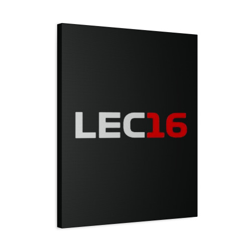 Charles Leclerc Formula 1 Number 16 Ferrari F1 Canvas Print Poster