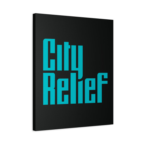 City Relief Logo Canvas Print Poster
