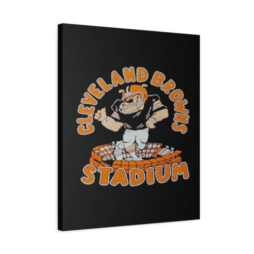 Cleveland Browns Stadium Retro Nfl Canvas Print Poster