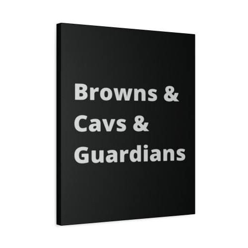 Cleveland Guardians Browns And Cavs 2 Canvas Print Poster