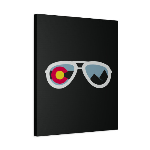 Colorado State Flag Sunglasses Canvas Print Poster