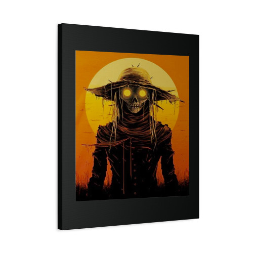 Creepy Halloween Harbinger Canvas Print Poster