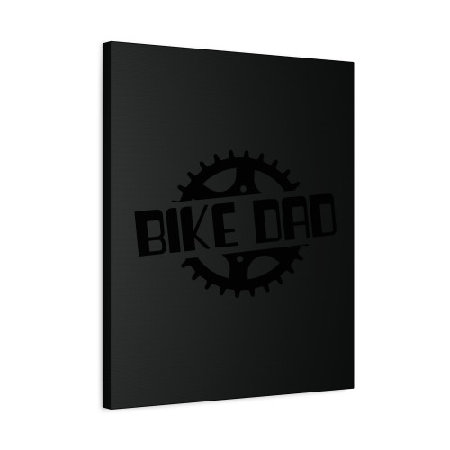 Cyclist Father Canvas Print Poster