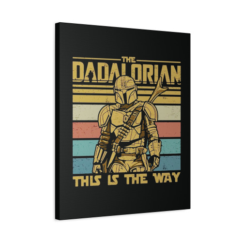 Dadalorian And The Child Matching Fathers Day Canvas Print Poster