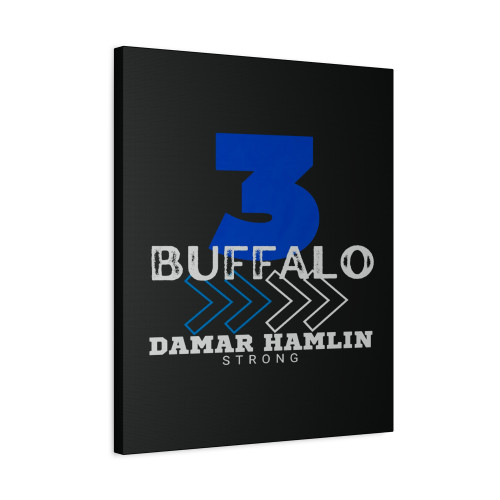 Damar Hamlin Football #3 Canvas Print Poster