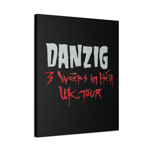 Danzig 3 Weeks In Hell Tour Canvas Print Poster