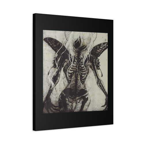 Dark Art Grunge Goth Occult Gothic Aesthetic Girl Horror Canvas Print Poster