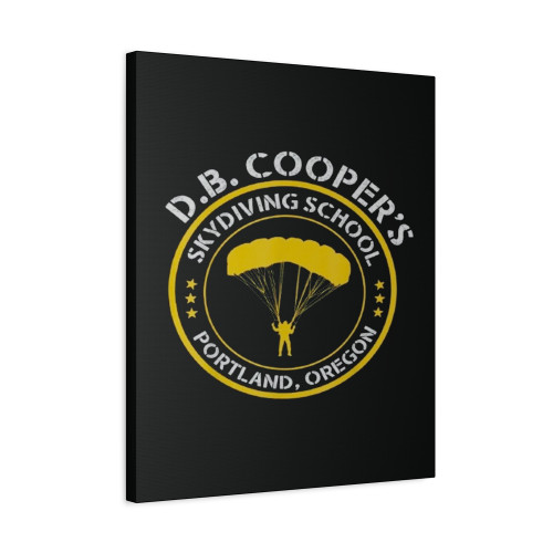 Db Cooper Skydiving School Portland Oregon Vintage Canvas Print Poster