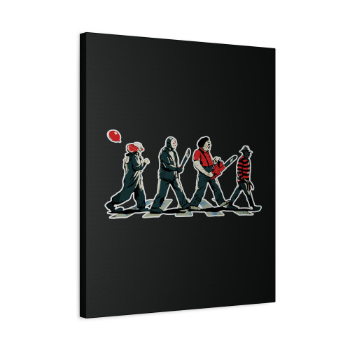 It Jason Freddy Krueger Michael Myers Group Canvas Print Poster