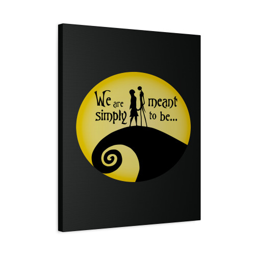 Jack And Sally We Are Simply Meant To Be Canvas Print Poster
