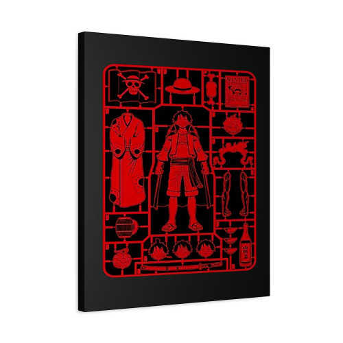 Luffy Model Sprue One Piece Canvas Print Poster