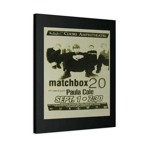 Matchbox 20 San Diego 1998 Concert Tour Canvas Print Poster Matchbox 20 San Diego 1998 Concert Tour Canvas Print Poster
