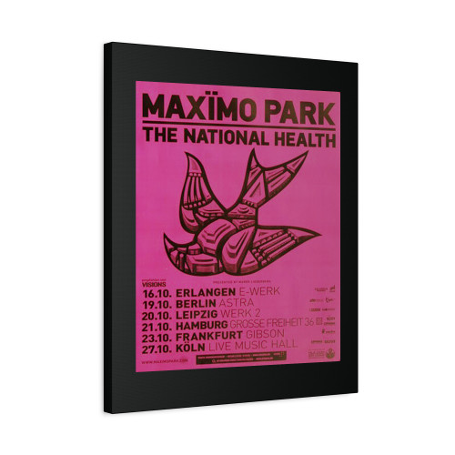 Maximo Park The National Health Tour 2012 Canvas Print Poster